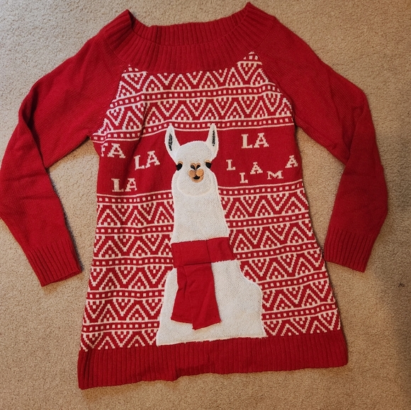 Tops - Llama Ugly Christmas Sweater, size Medium